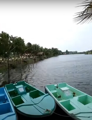 Boating at lake
